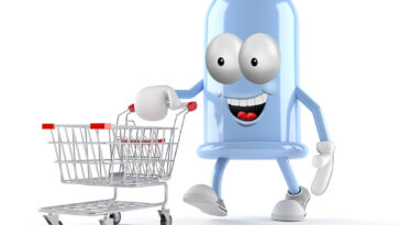 Condom toon isolated on white background