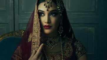 Indian women in wedding getup