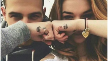 Couple showing there tattoo