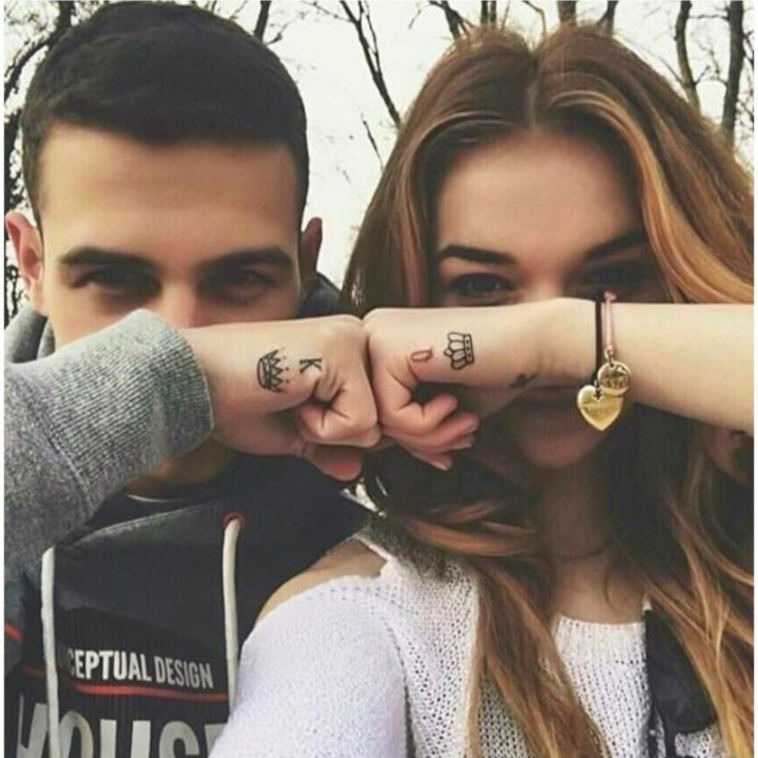 Couple showing there tattoo