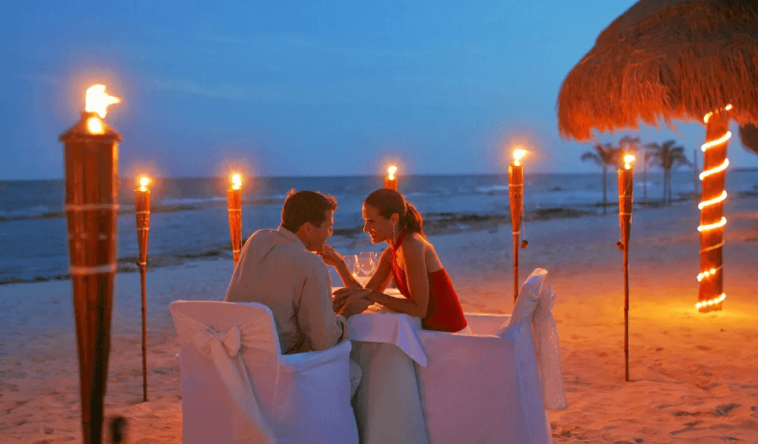 Couples celebrating valentines day